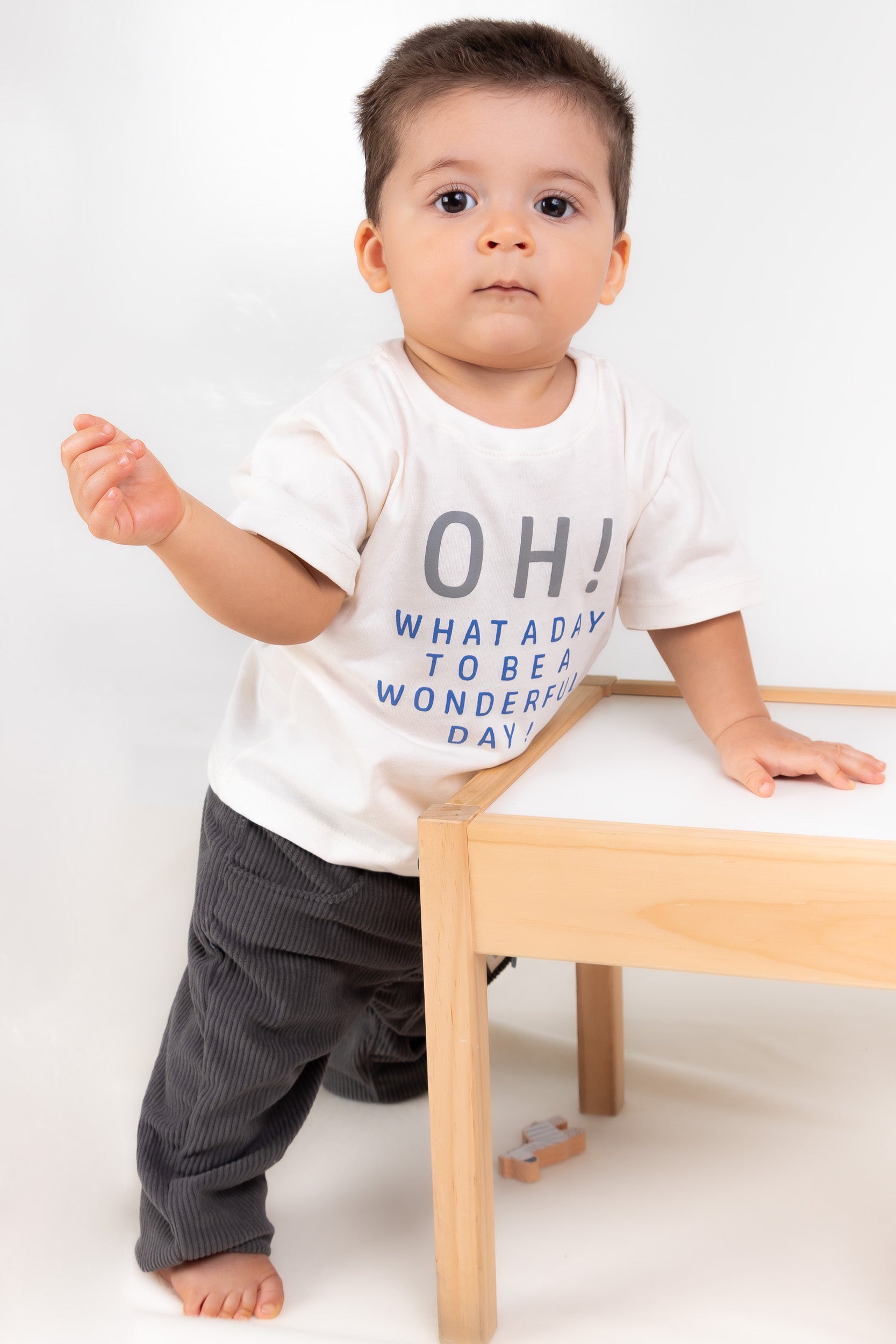 CONJUNTO BEBÉ NIÑO OH BABY GRIS