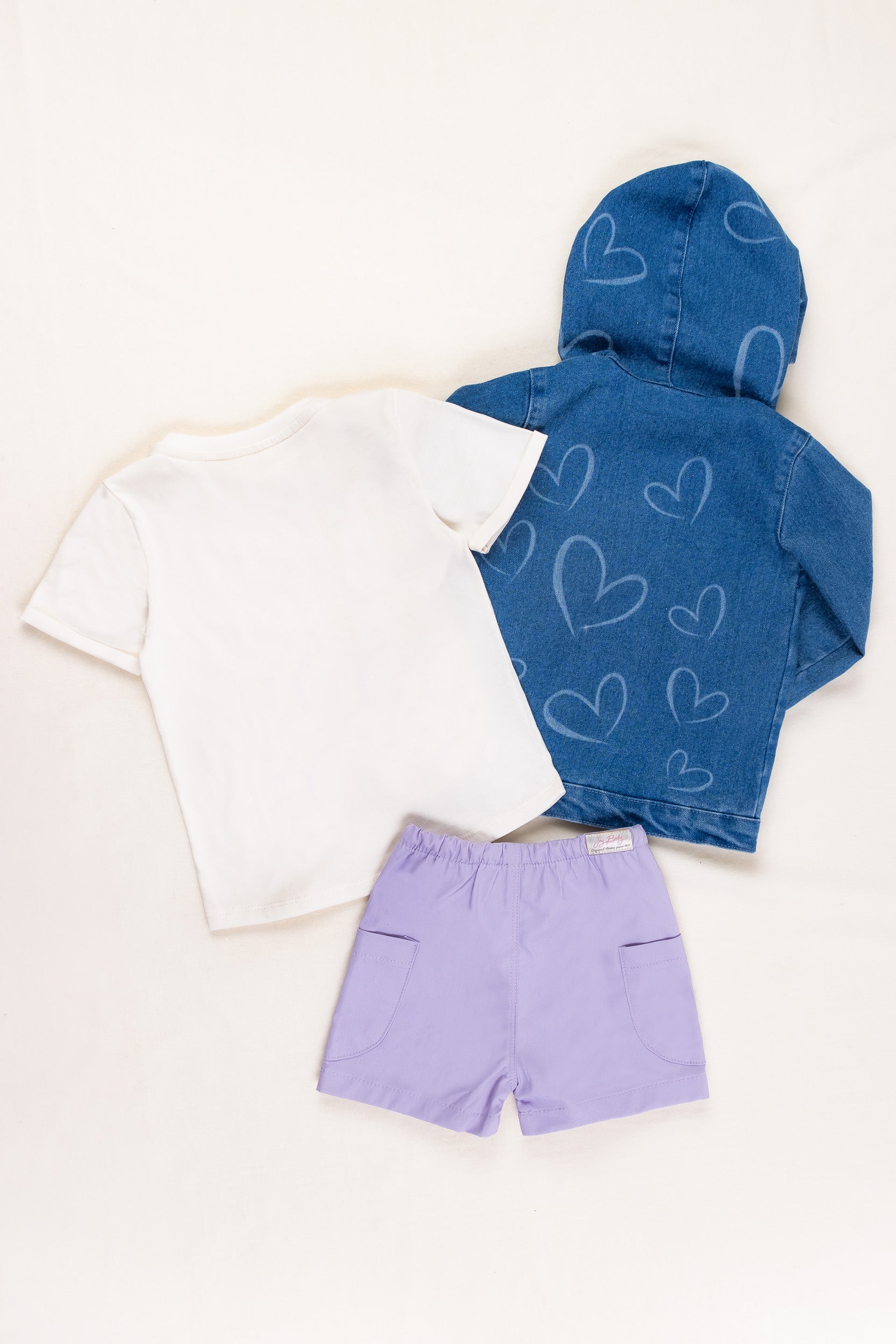 CONJUNTO 3 PRENDAS NIÑA SUNSHINE MORADO